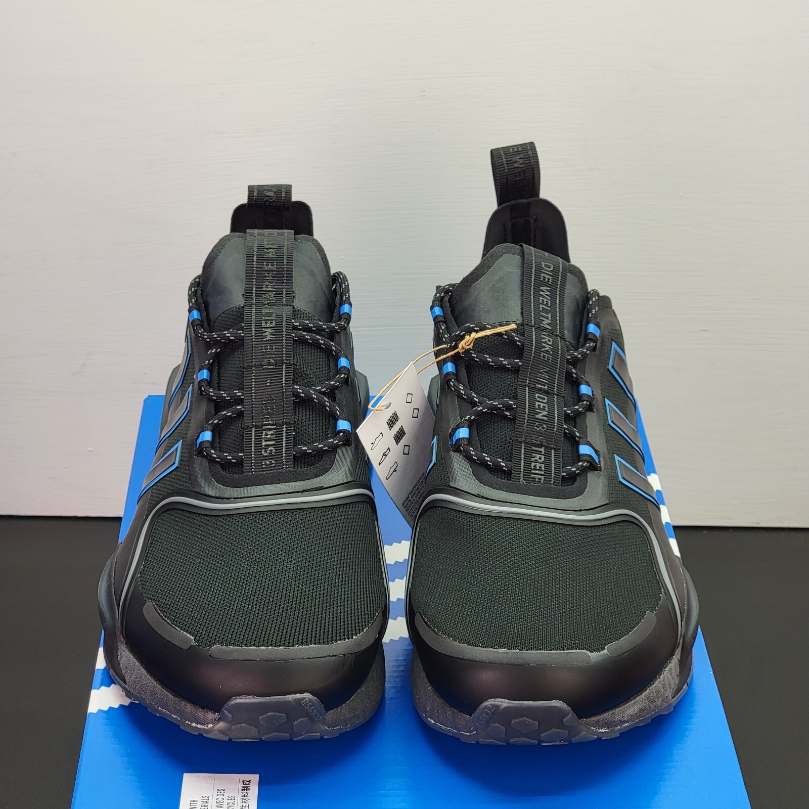 Adidas NMD V3 Boost Shoes Men’s Size 11 Black Blue Athletic Running Sneakers