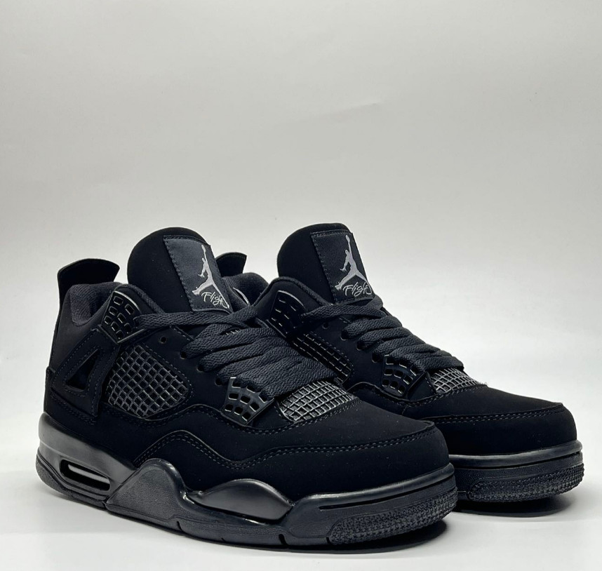 Air Jordan 4 Retro “Black Cat” Men’s Mid Top Basketball Shoes (US Size 7-12)