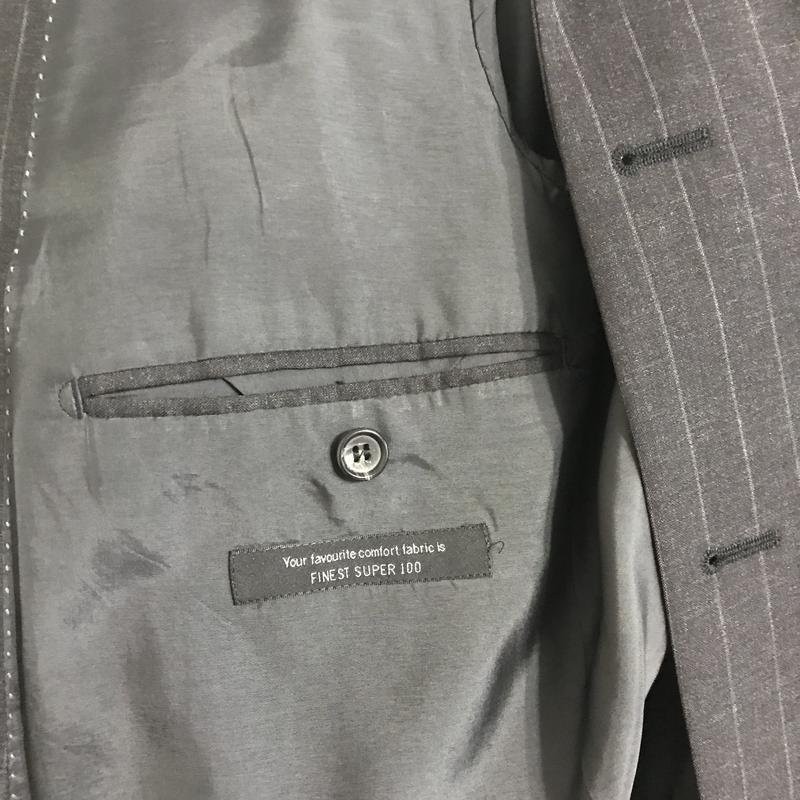 Men Strellson Suit Grey Wool 40 /L / 48