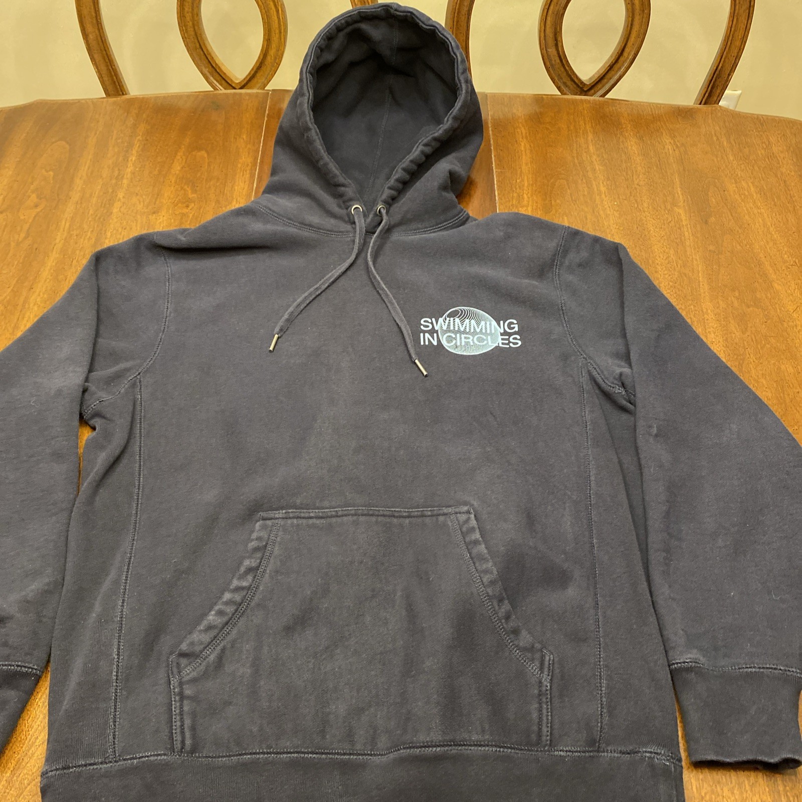 Mac Miller Swimming in Circles Tour Hoodie Reverse Weave Front Pocket 27.5×22.5”