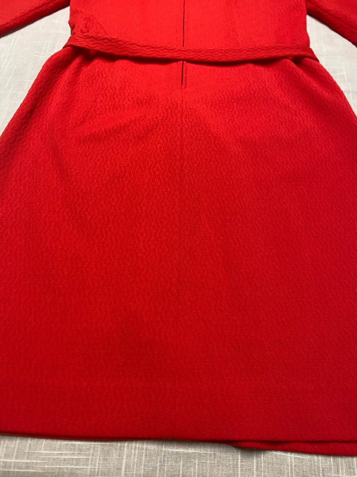 Vintage Dress 1960 Mod Go Go Burnt Orange Red Belted Retro Shift Dress
