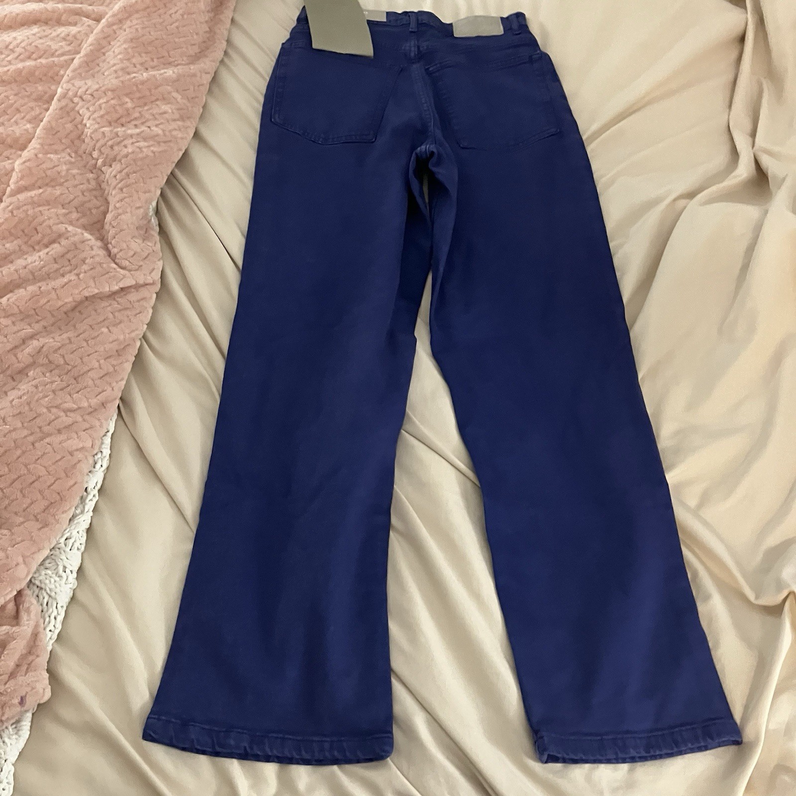 Everlane Way High Straight Leg Jean Women’s Size 26 Tall Blue Low Stretch