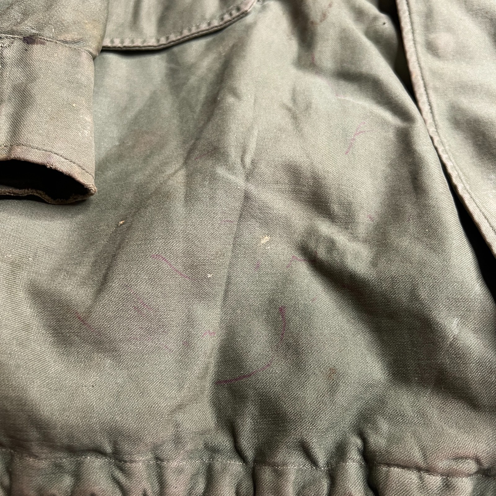 60s Vintage US Army M51 Field Jacket 8405-255-8589 Korean War Era Talon Zipper