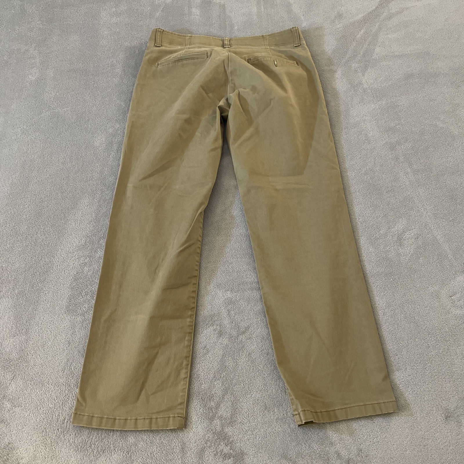 Lee Extreme Motion Pants Men’s 32×30 Beige Brown Cotton Chinos Workwear Stretch