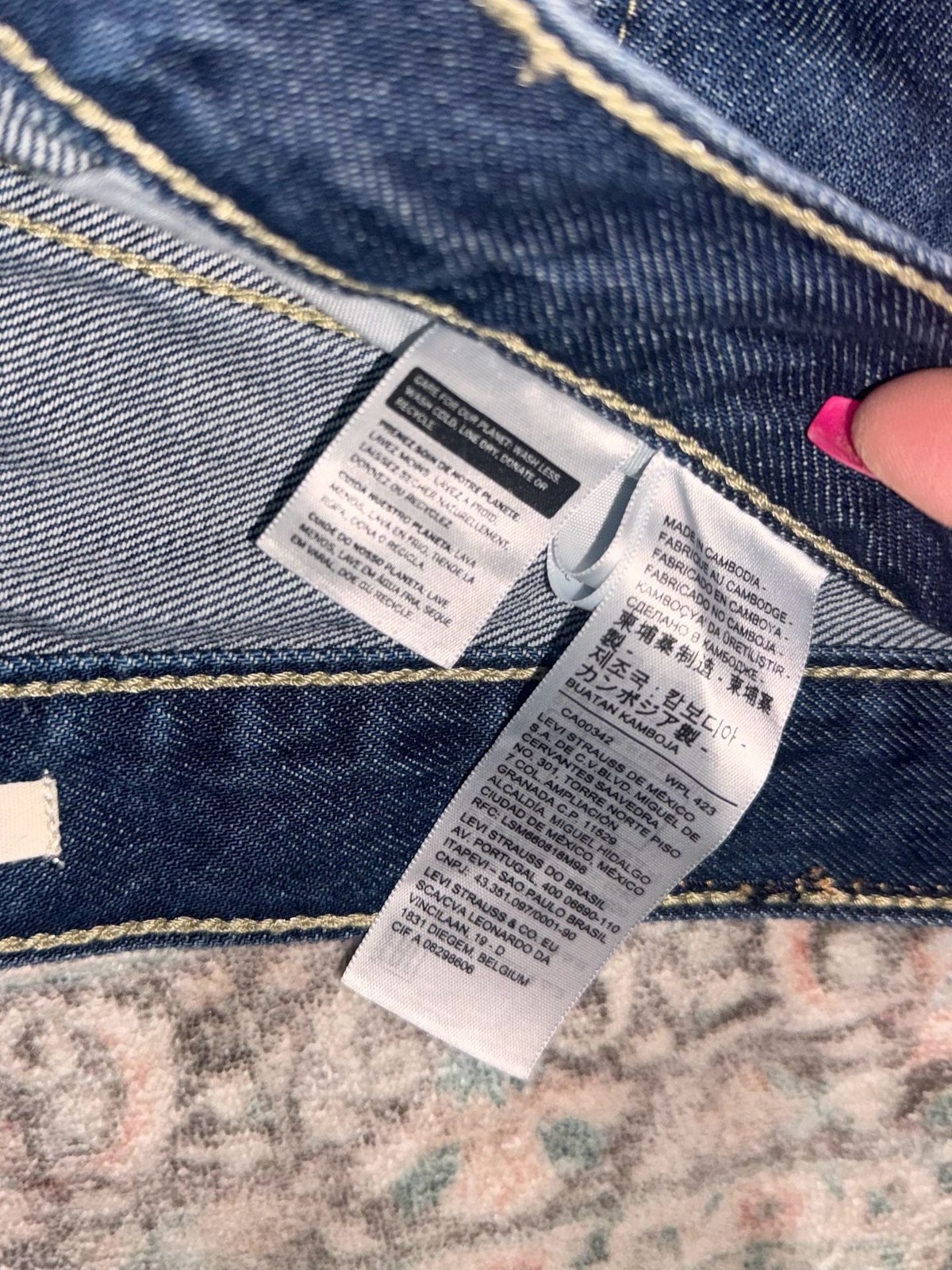 Levi’s Women’s Low Pro Straight Leg Jeans, Size 27