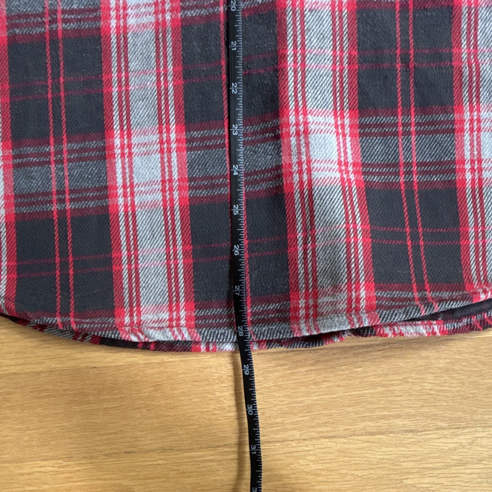 Five Brother Men’s Flannel Plaid Long Sleeve Button-Up Shirt Pockets 16-L
