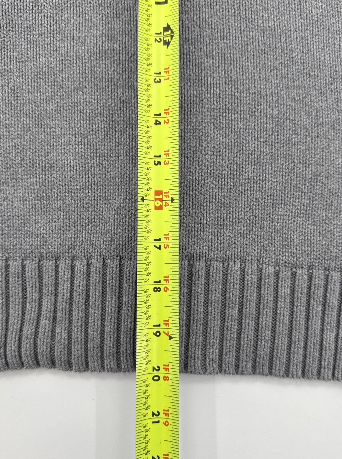 Polo Ralph Lauren 1/4 Zip Knit Sweater Boys Large 14-16 Gray Youth Logo
