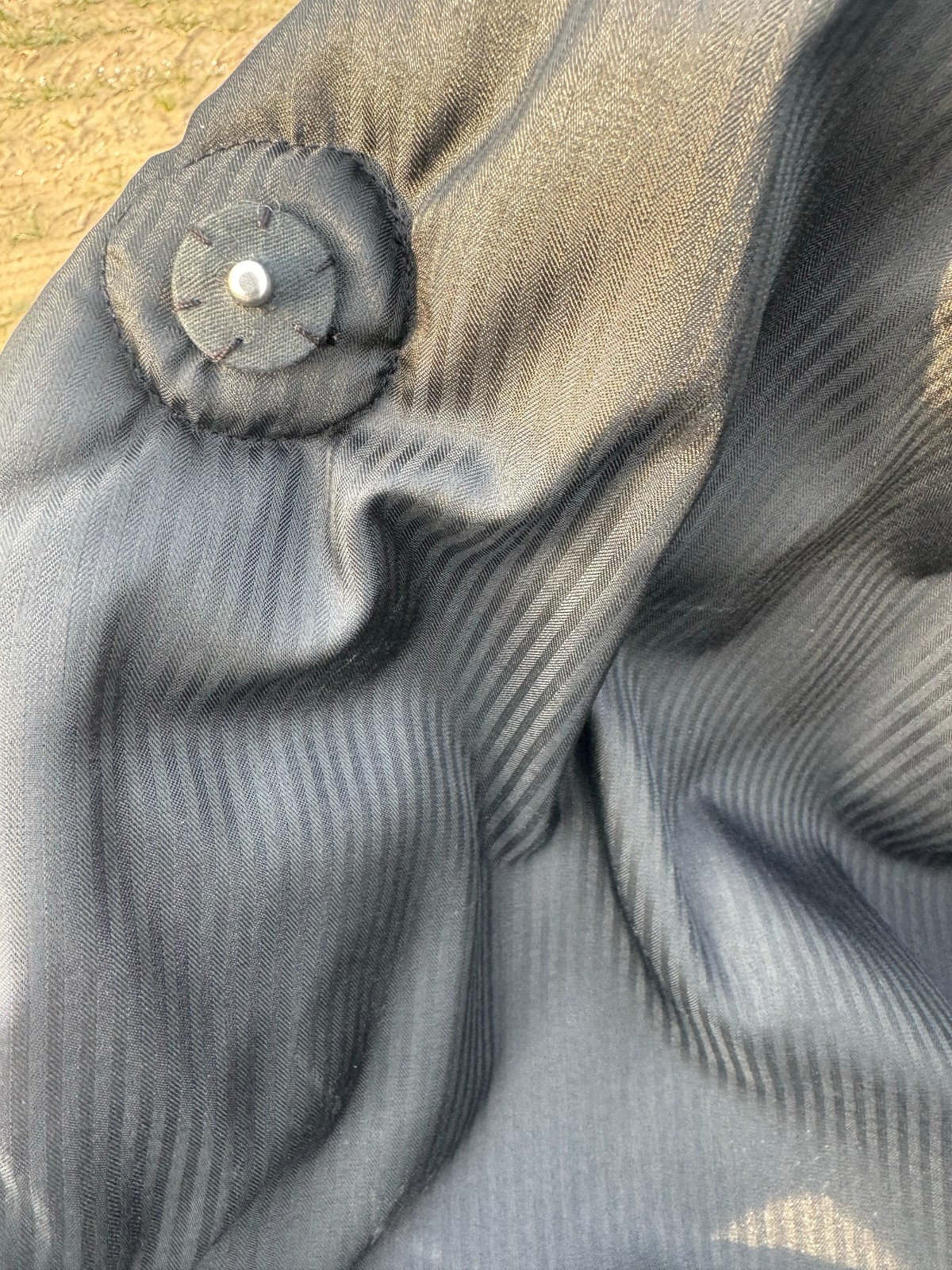 Ann demeulemeester duvet coat black puffy deconstructed Sz 40 L oversize