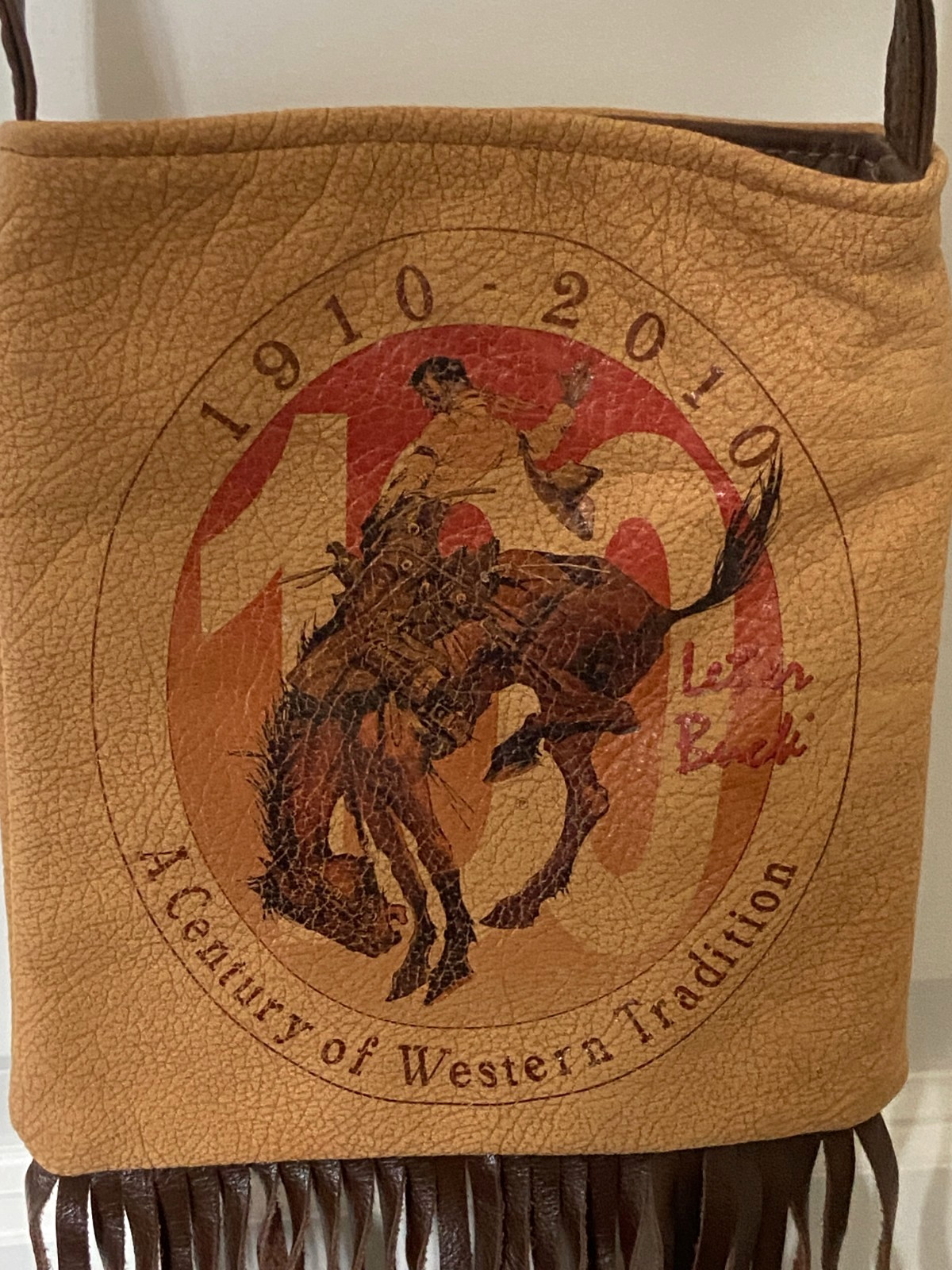 Pendleton LET ‘ER BUCK Rodeo ROUND UP ~ 100 Year Anniversary 2010 Leather PURSE