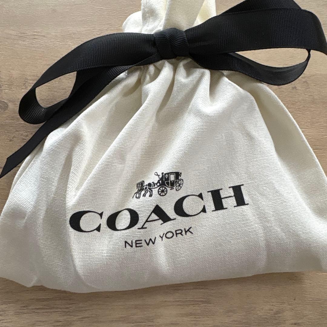 COACH Bi fold Wallet Beige Op Art