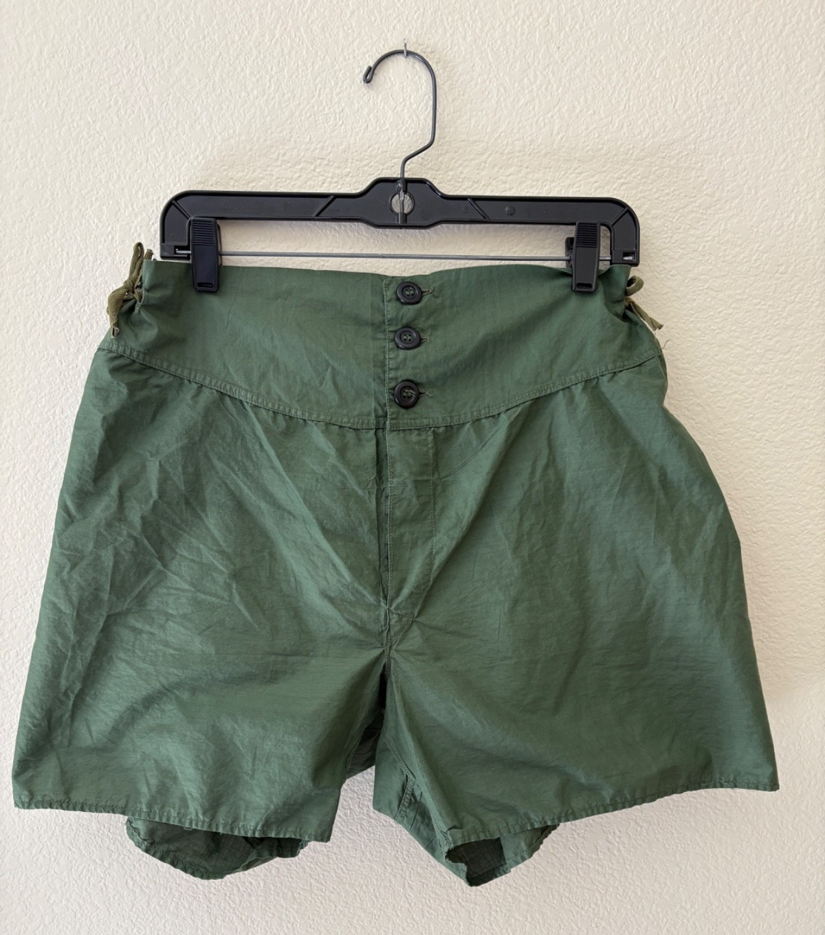 Vintage 50s 1952 European Military Boxers Shorts Cotton Mens Sz 28′-33′