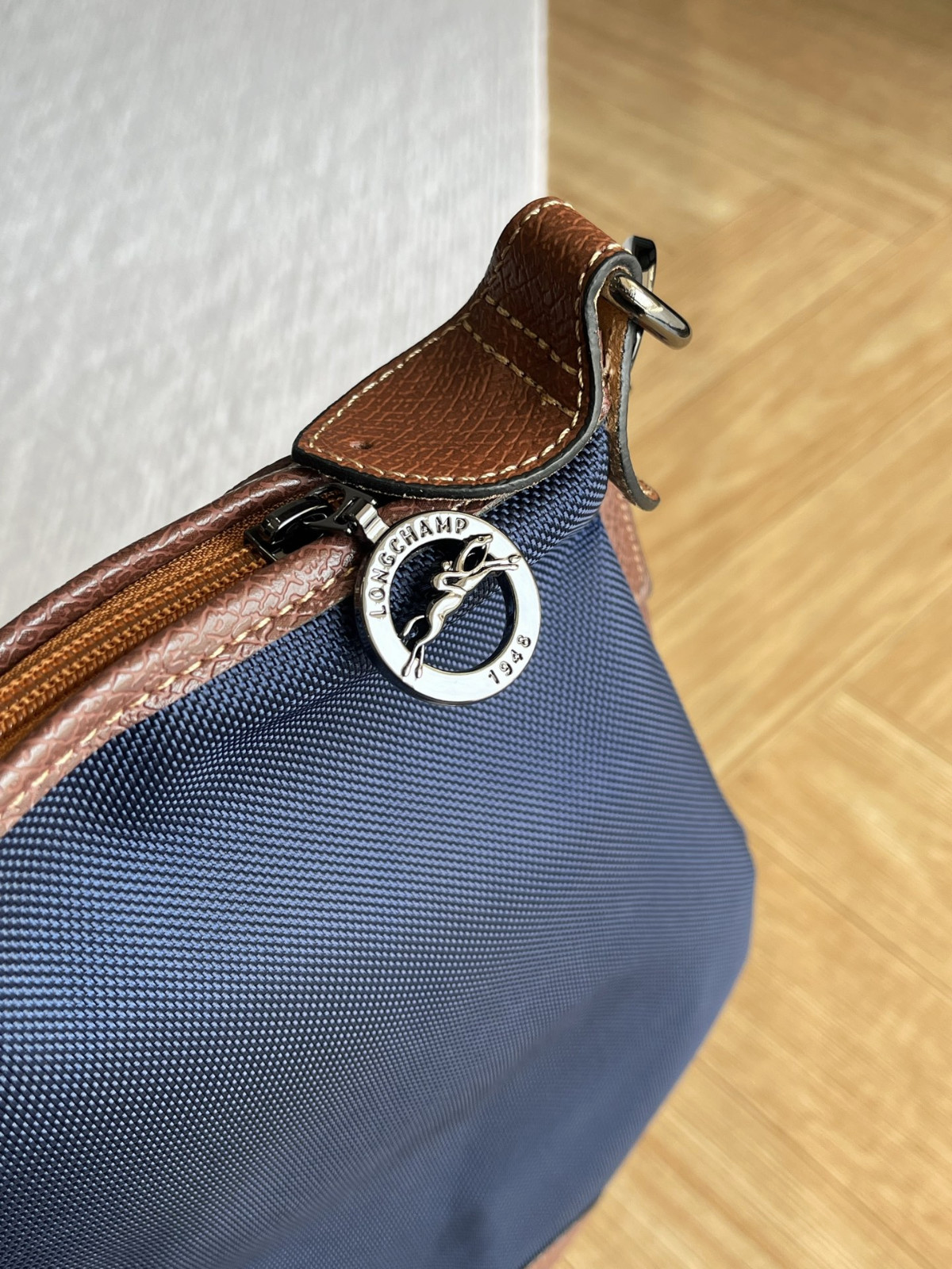 Longchamp Navy Blue Extra-Large Capacity Travel Bag Dust Bag No Box
