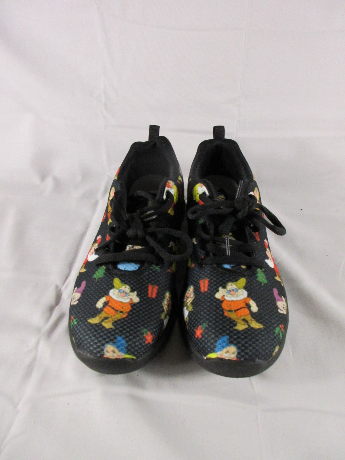 Unbranded Unisex Seven Dwarfs Sneaker Shoes Lace-Up Size US M6/W8 Black