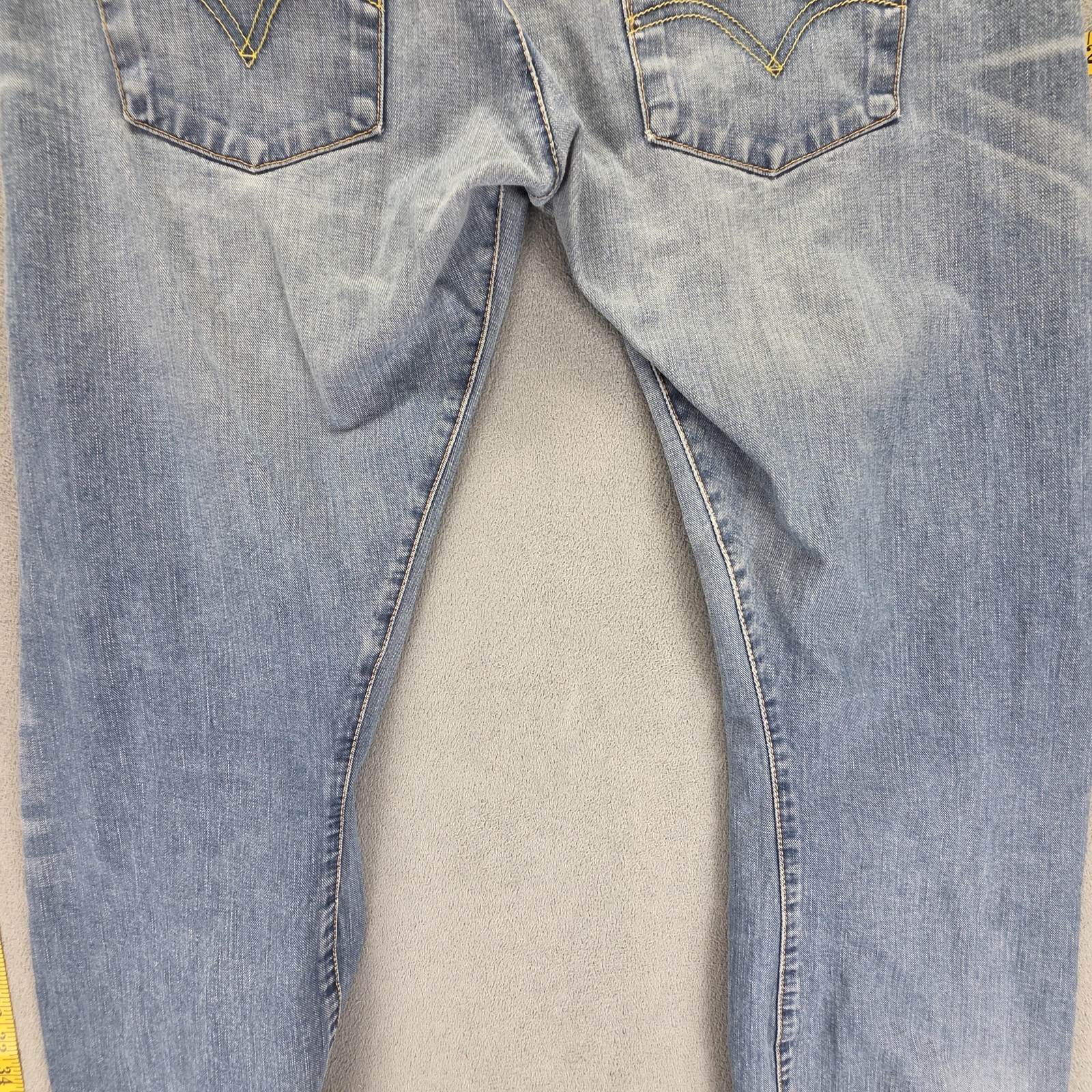 Vintage Levis Engineered Jeans Mens Blue Twisted Button Fly Fits 32×32