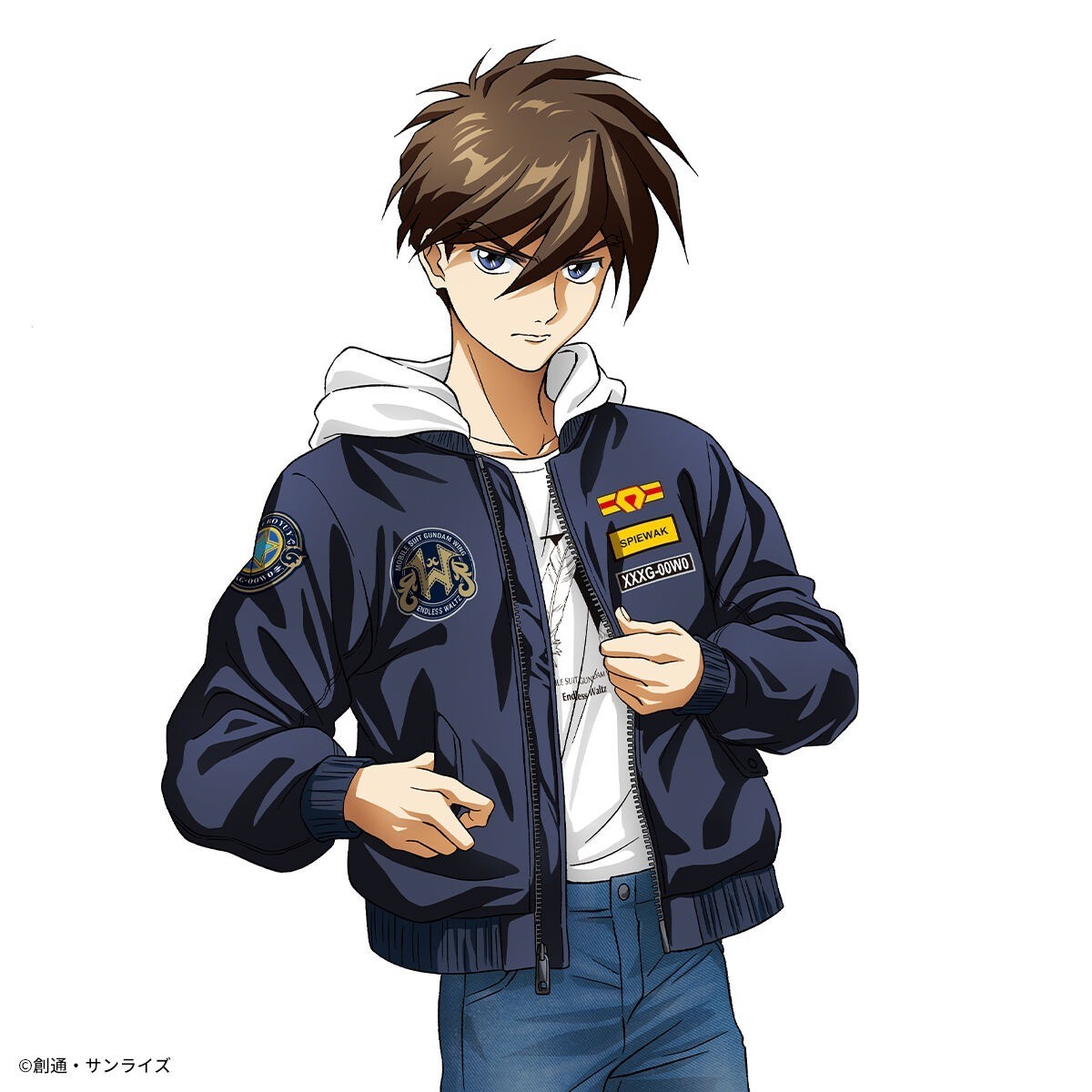 STRICT-G SPIEWAK Gundam W Endless Waltz L-2 Hoodie Heero Yuy Model PR Blue