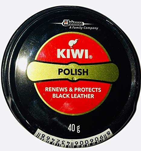 Kiwi Shoe Polish Paste Black and dark tan [Pack Of 2 (one each)]