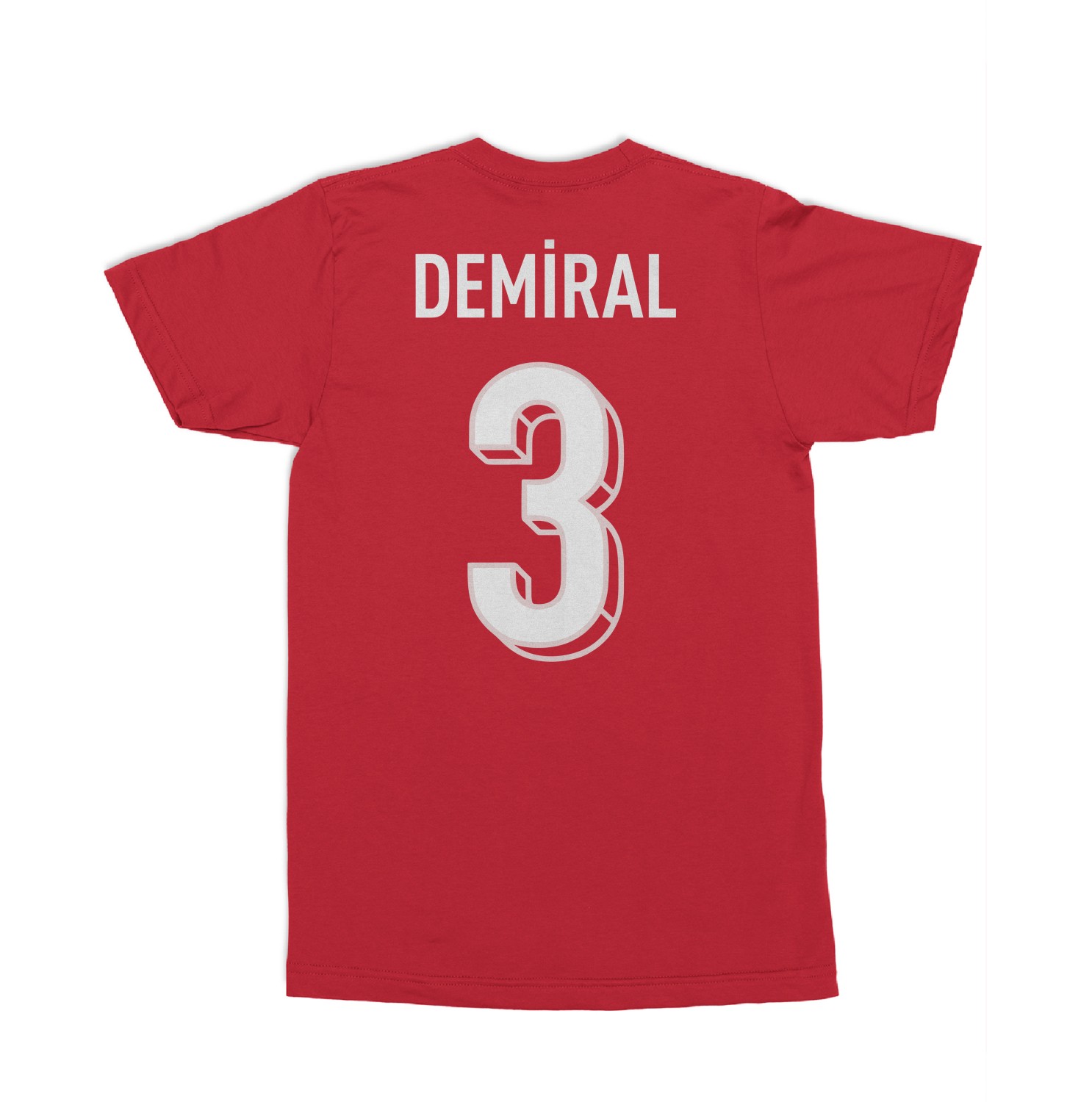 Turkiye Pride Demiral 3 Two-Sided Jersey Style Unisex T-Shirt