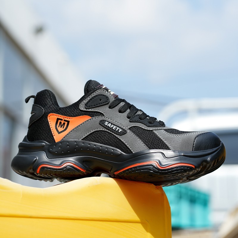Work Boots Indestructible Safety Shoes Men Composite Toe Shoes Work Sneakers