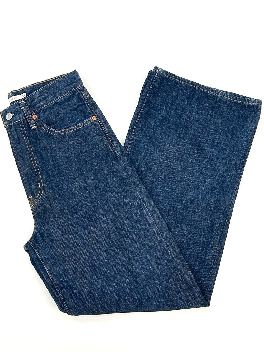 Levi’s Premium Ribcage Wide Leg Jeans High and Mighty W27 L32 Dark Wash
