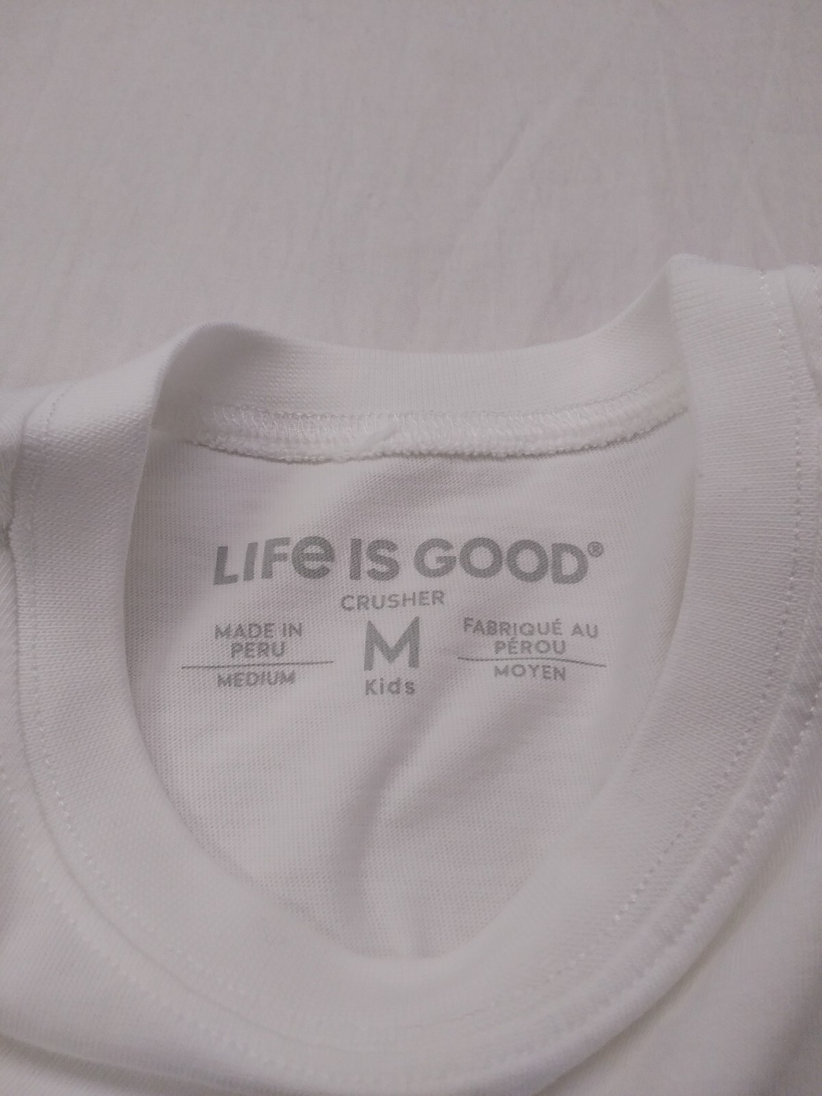 Life is Good Kid S/S Crusher Tee Pretty Sweet Cupcake White Medium 78203