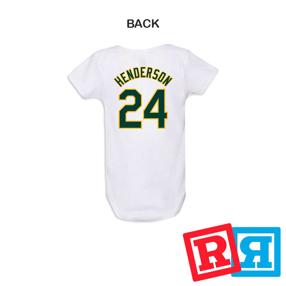 Oakland Athletics Rickey Henderson Baseball Gerber Baby Onesie® Cotton Bodysuit