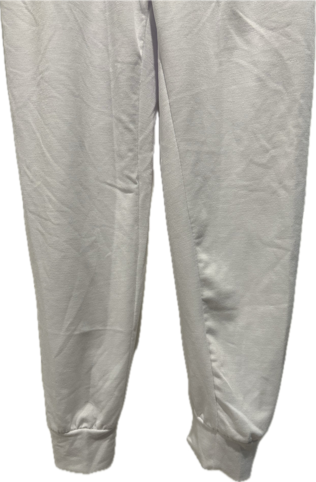 Hat and Beyond Size Small White Fleece Women’s Joggers Sweatpants drawstring