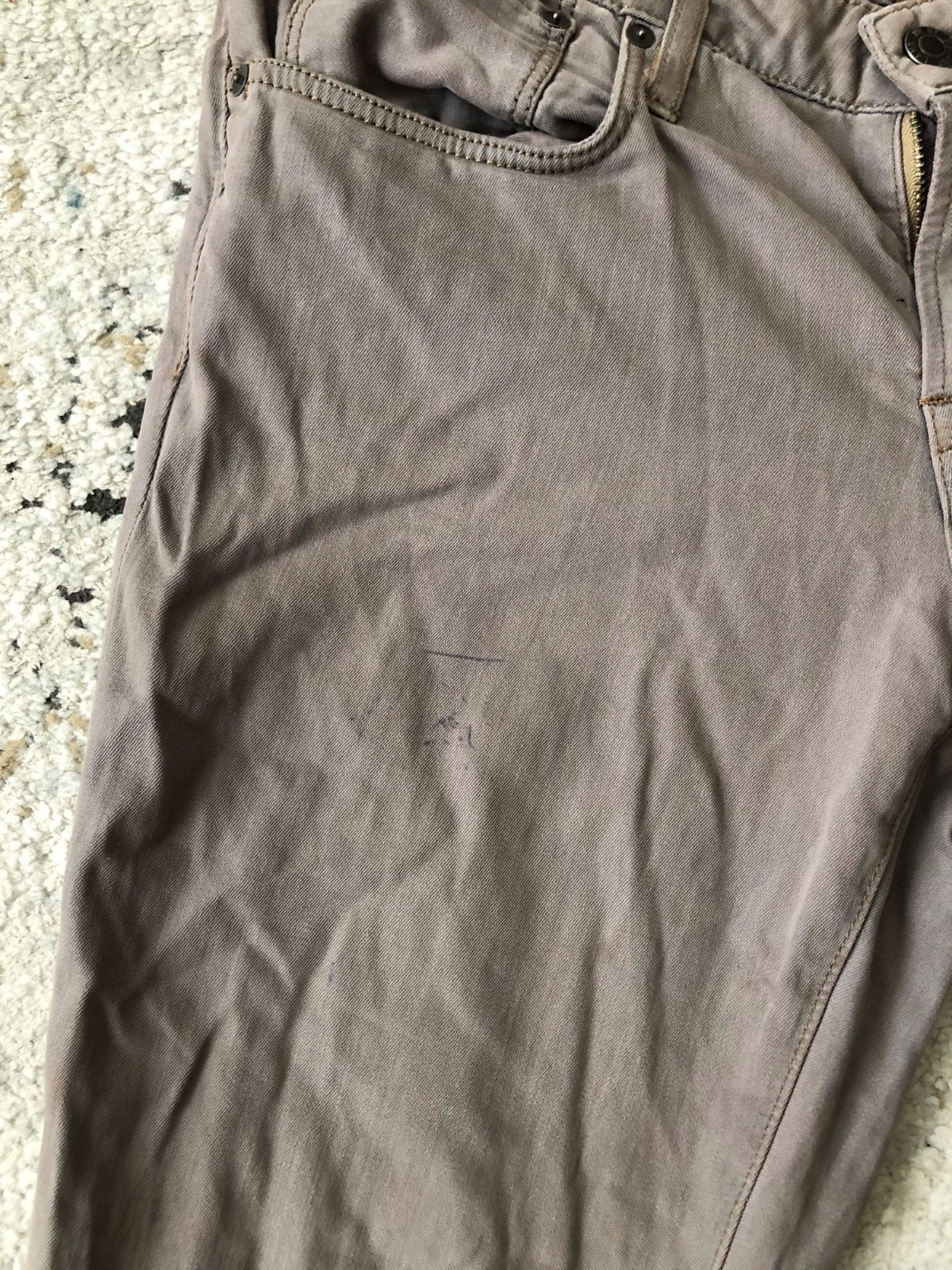 Helmut Lang Mens Brown Khakis Size 32 (16in waist x 33.5in Inseam)