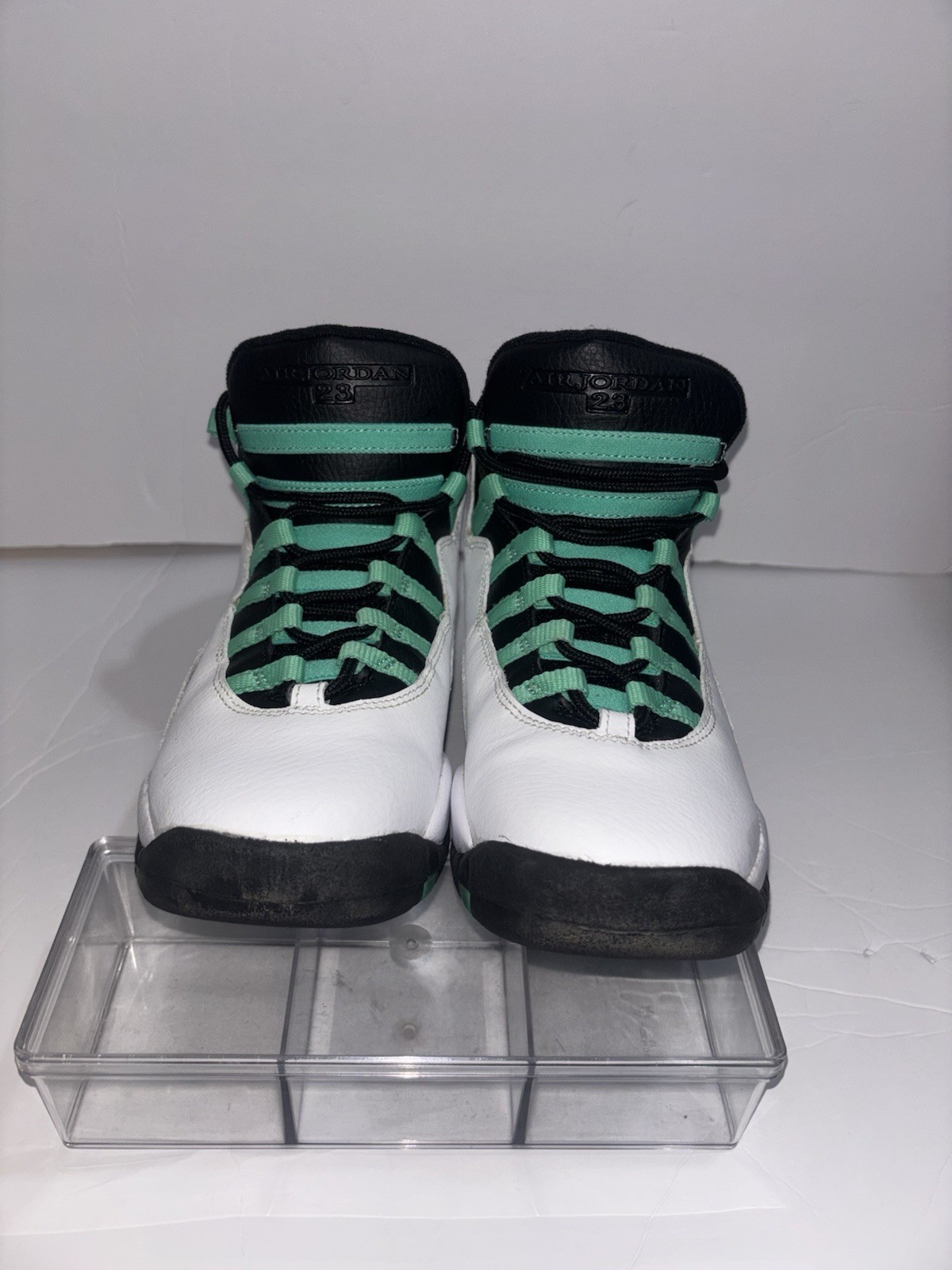Air Jordan 10 Retro 30th GG Verde WhiteGreen Black 5.5Y 705180-118