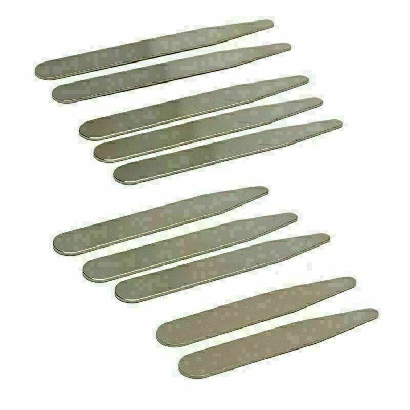 Magnetic Metal 10-40 Collar Stays Stiffeners+10 Magnet Insert In Box Men Shirt