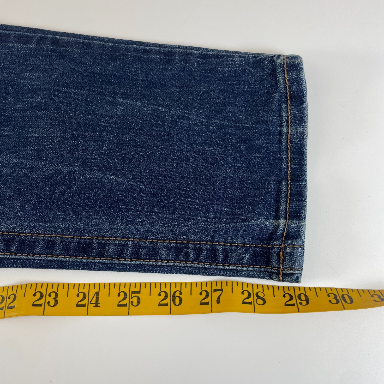 Seven7 Tummyless High Rise Skinny Jeans Womens 16 Avalon Blue Denim Stretch