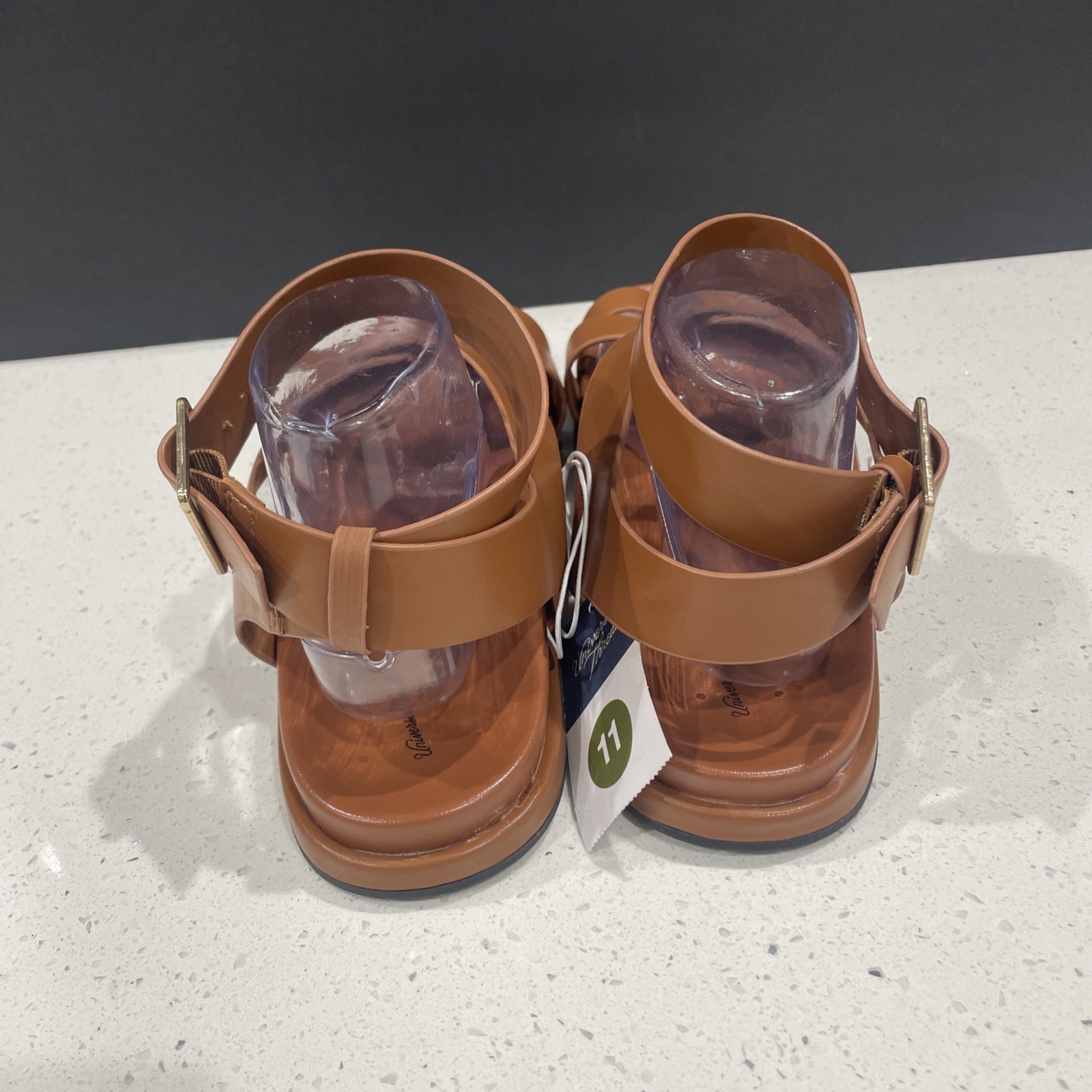 Ankle Wrap Toe Ring Sandals Sz 11 NWT Cognac Color – Universal Thread