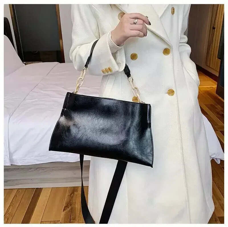 Women’s Large Capacity Soft Leather Shoulder Bag Crossbody Tote Handbag Purse