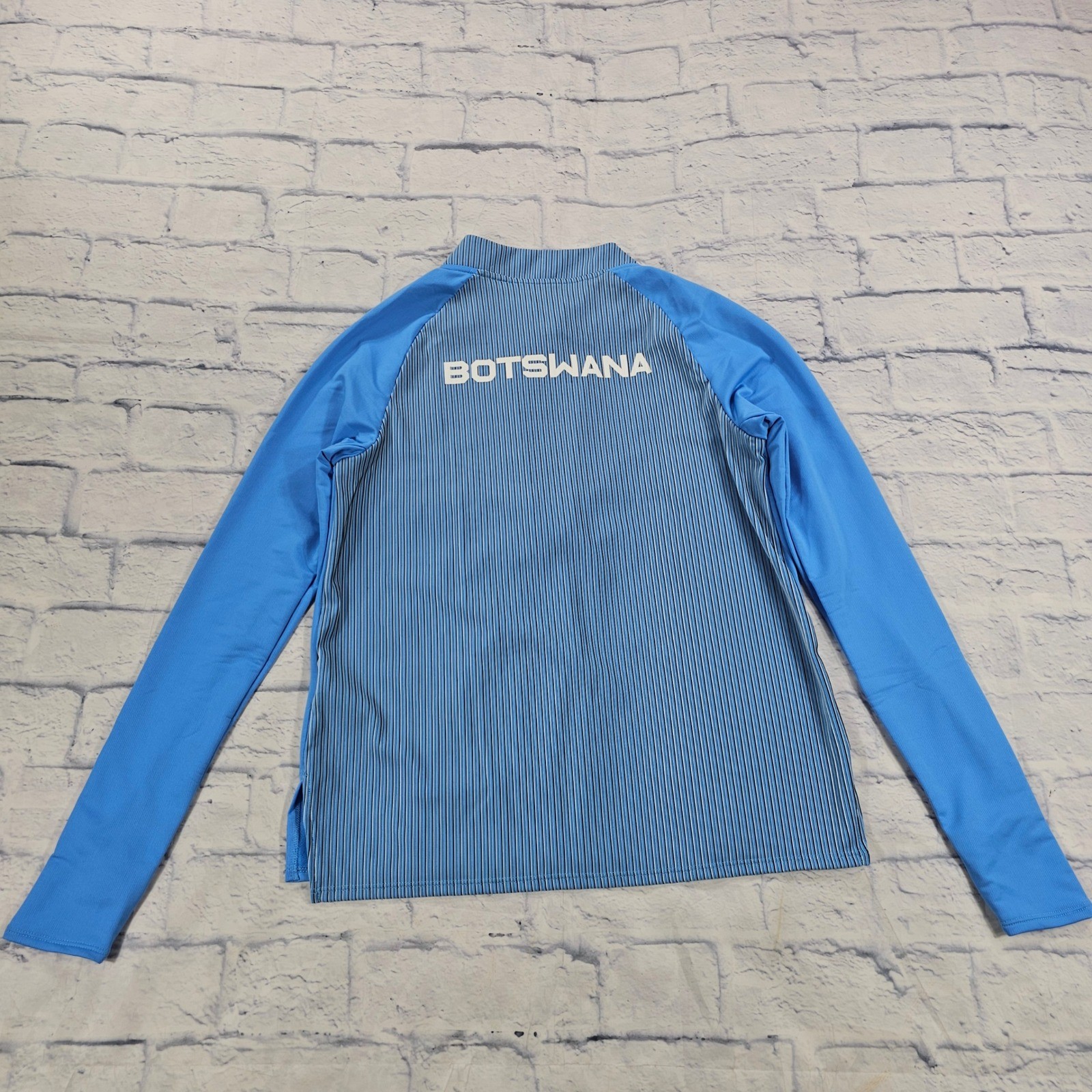 Nike Elite Botswana 1/4 Zip Training Drill Top Mens S Blue Running Pullover