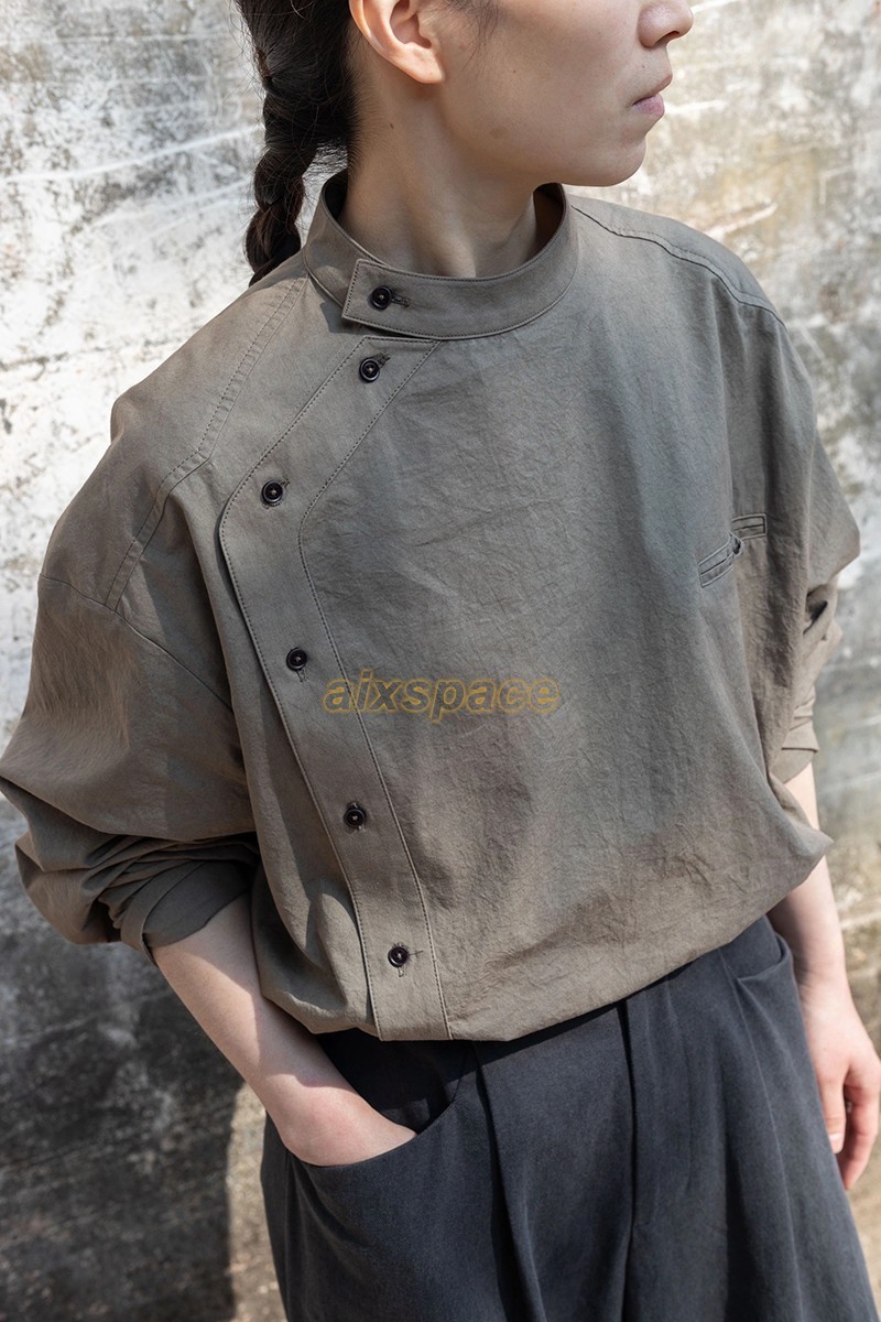 New Chinese Style Womens Casual Long Sleeve Loose Shirts Tops Blouse Autumn