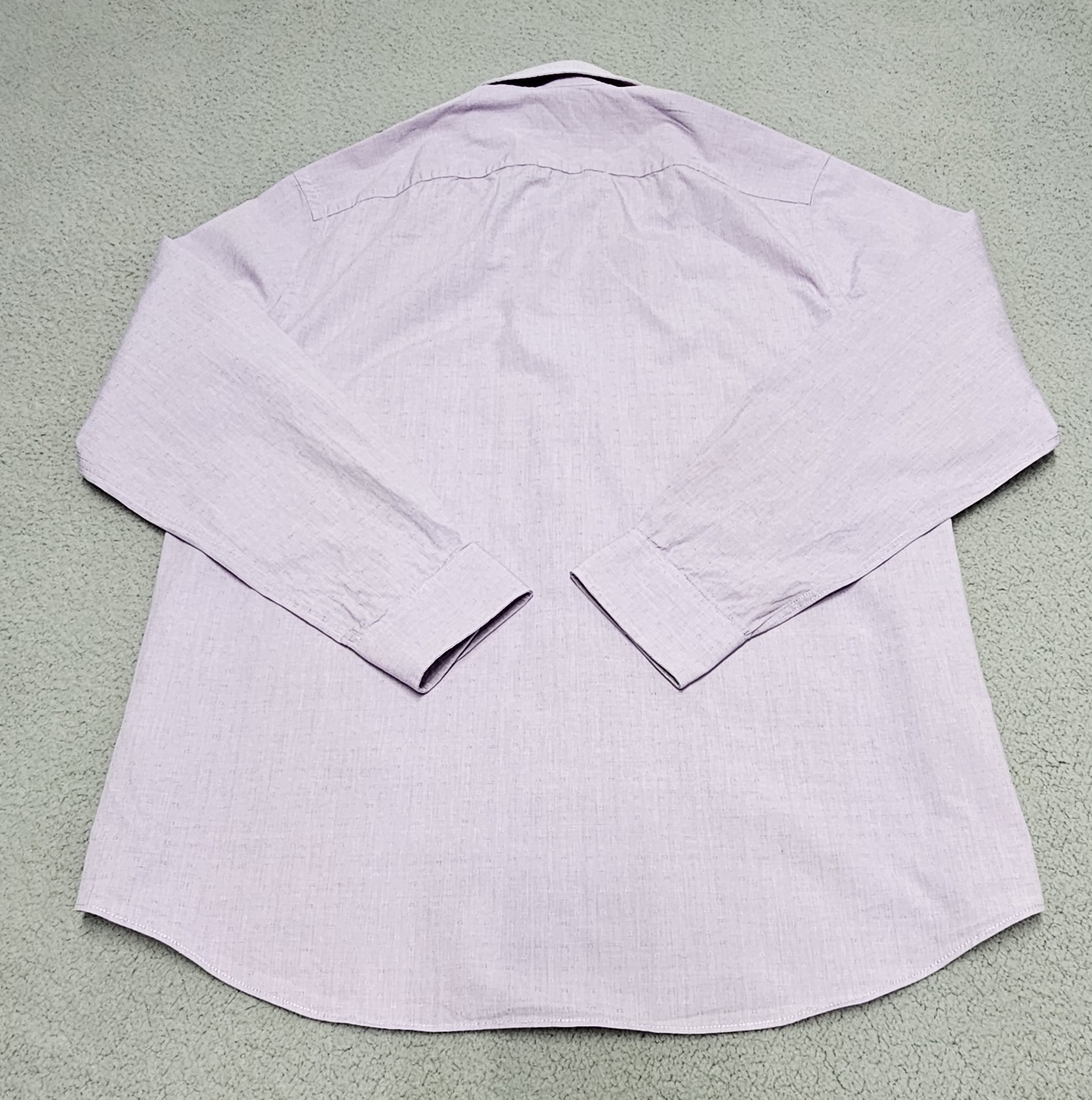 Michael Kors Mens slim fit stretch long sleeve shirt lavender size L 16 32/33