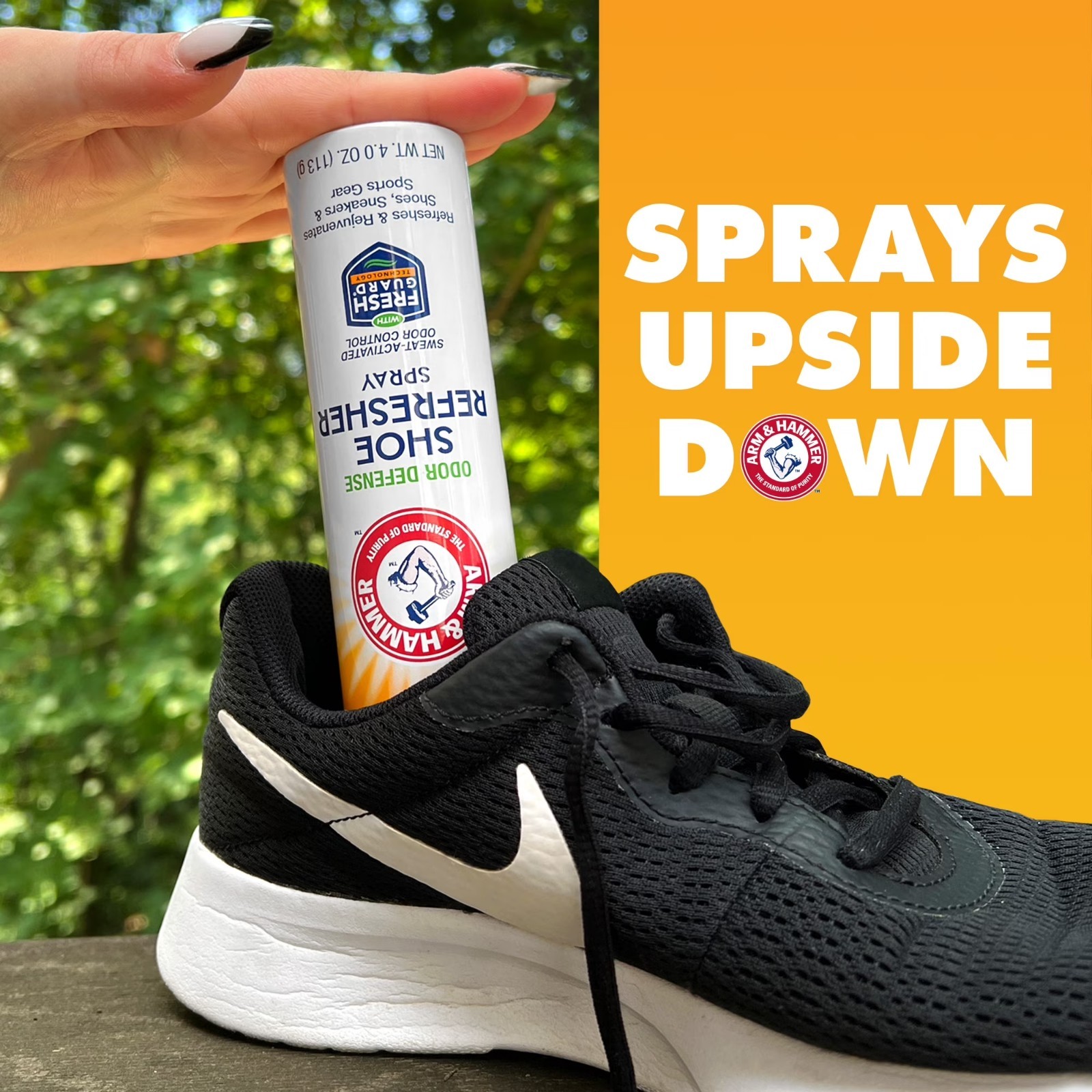 Arm & Hammer Odor Defense Shoe Refresher Spray, 4 oz ( 4 Pack )