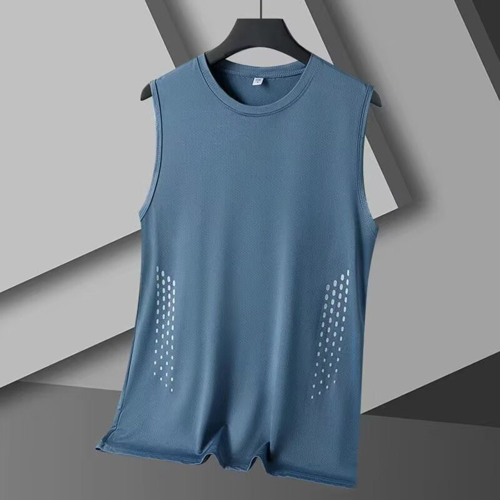 Fitness Apparel Men Tank Top Workout Muscle Shirt Casual Style Loose Fit