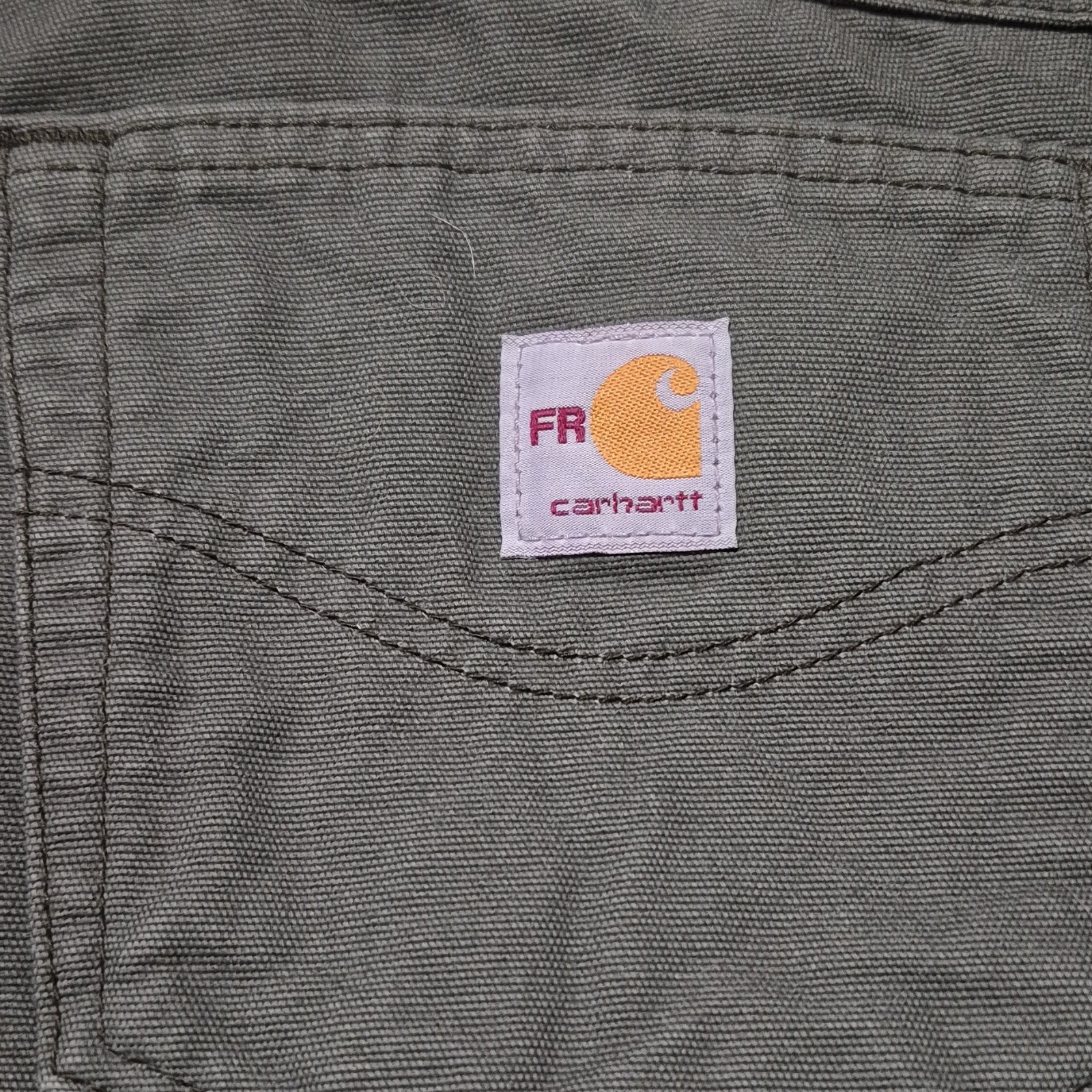 Carhartt FRB159-MOS Flame Resistant Moss Work Pants 33×34 88% Cotton