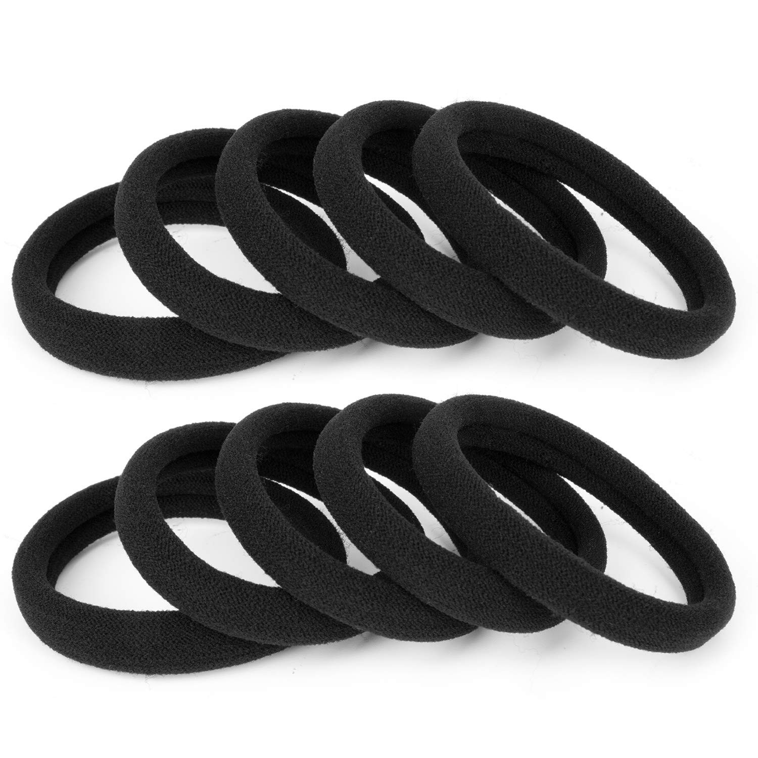 100PCS Large Cotton Ponytail Holders, Seamless Hair Ties, Elastics Hair Bands No