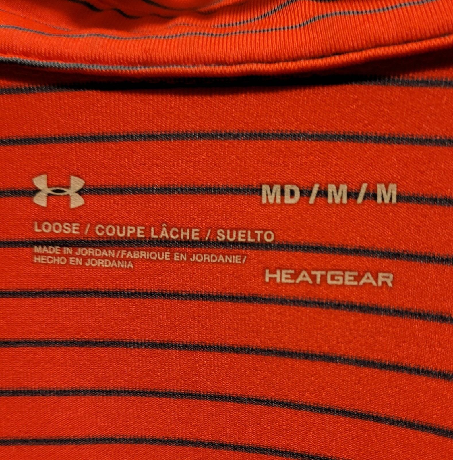 Two Men’s Under Armour HeatGear Short Sleeve Shirts Medium