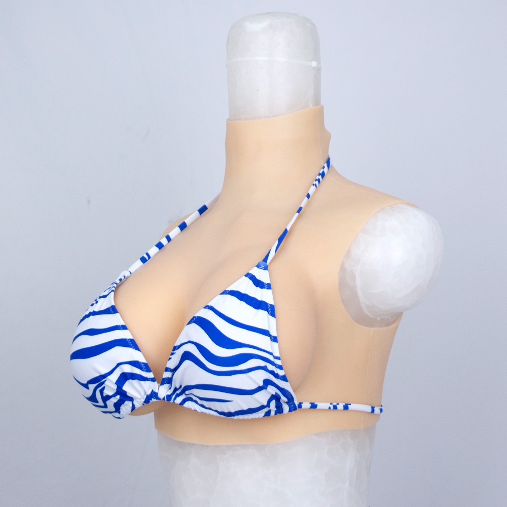 Realistic B-H Cup Silicone Breast Forms Breast Plate Fake Boobs For Crossdresser