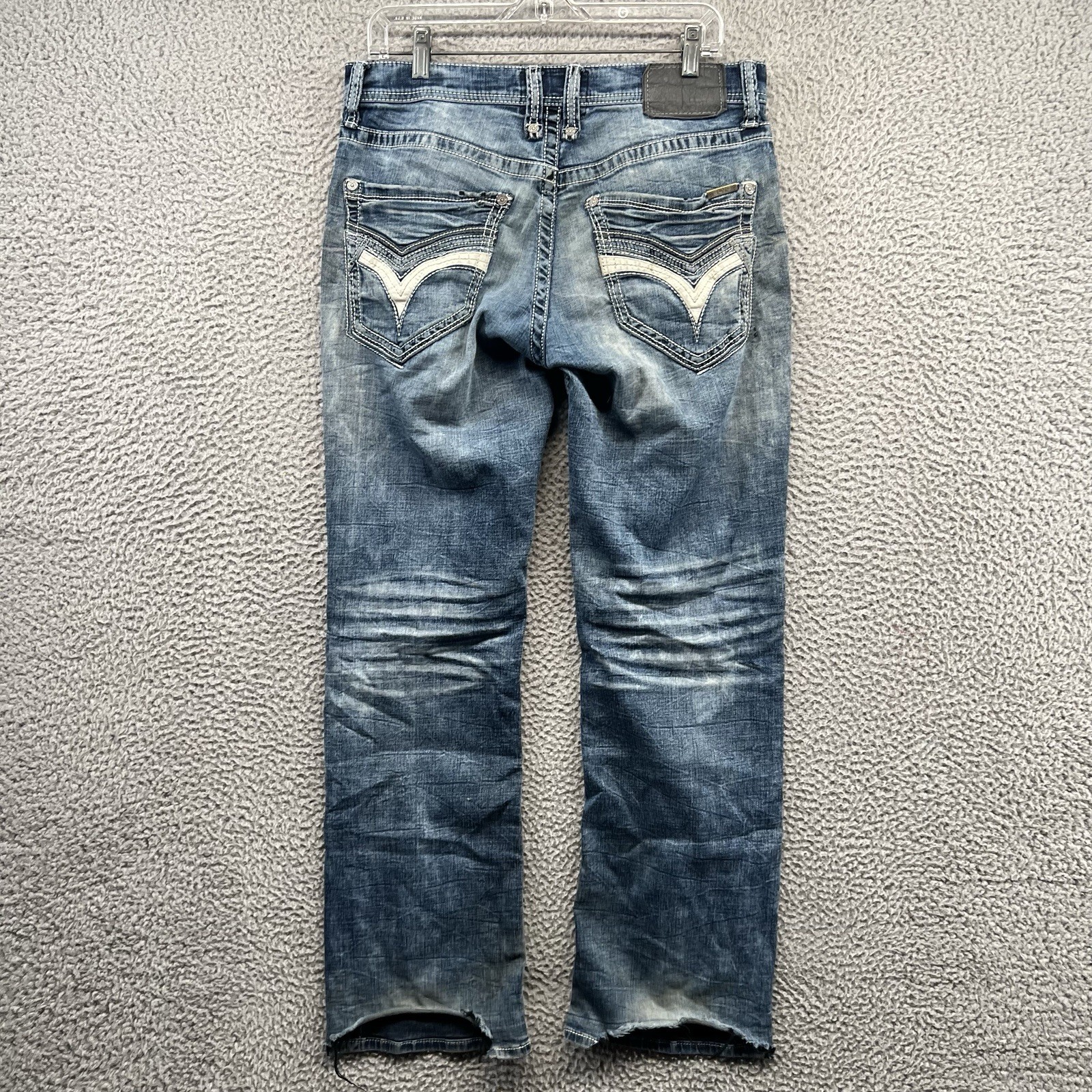 Salvage Mayhem Boot Jeans Mens 32 R Fit 33×32 Blue Denim Pants BKE Buckle Cut
