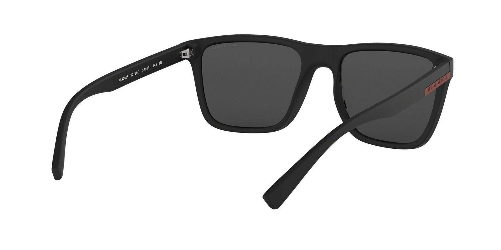 A|X Armani Exchange Men’s AX4080S 80786G Matte Black/Light Grey Mirror lenses