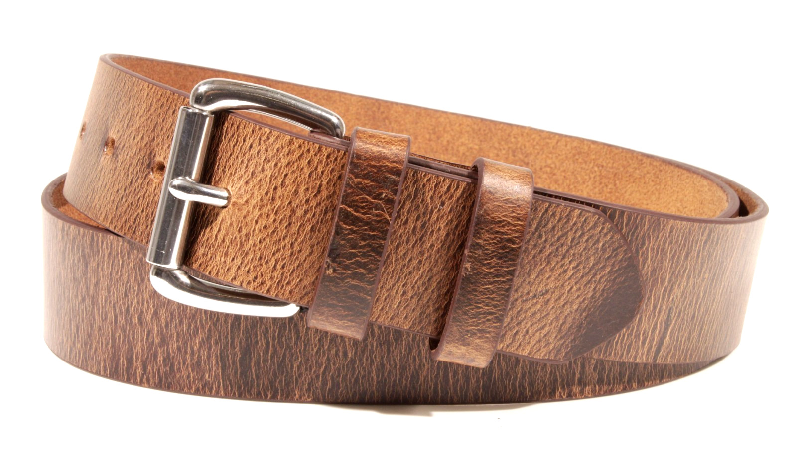 Men’s Full Grain Buffalo Leather Belt 1.5 Amish Made USA Heavy Duty Work Casual