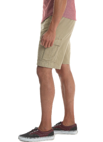 Men’s Wrangler Cargo Shorts w/ Stretch Khaki Relaxed Fit Tech Pocket ALL SIZES