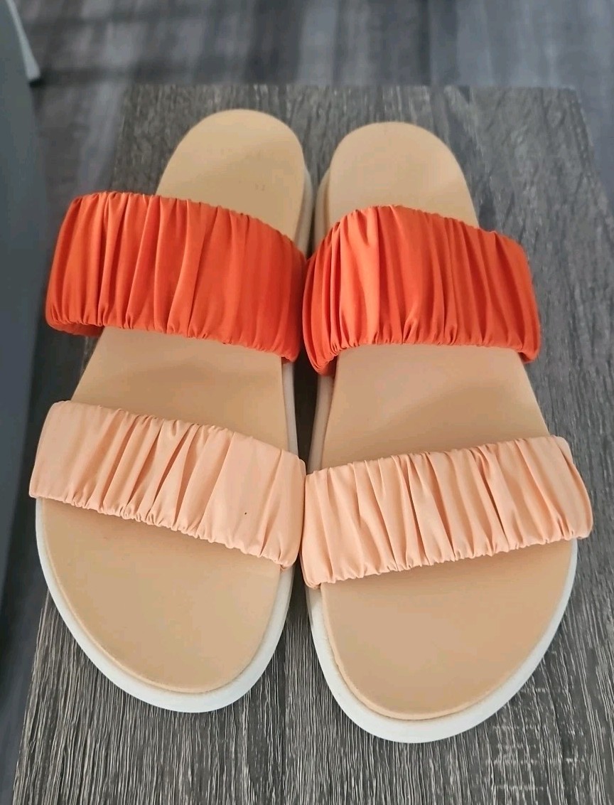 SOREL x prAna Women’s Roaming Two Strap Slide Sandals – Spark/Desert Sun – 10.5
