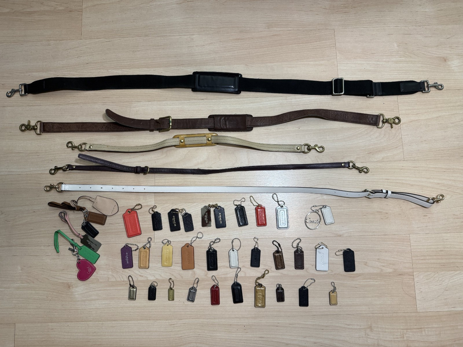 Vintage COACH Lot 43 Fob Bag Hang Tag Used Various Leather Strap Replacement
