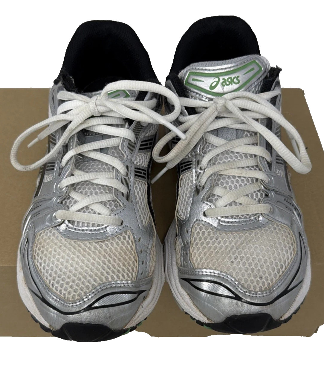 Asics Gel-Kayano 14 White Malachite Green Size 7 Men / 8.5 W 1201A019-110 USED