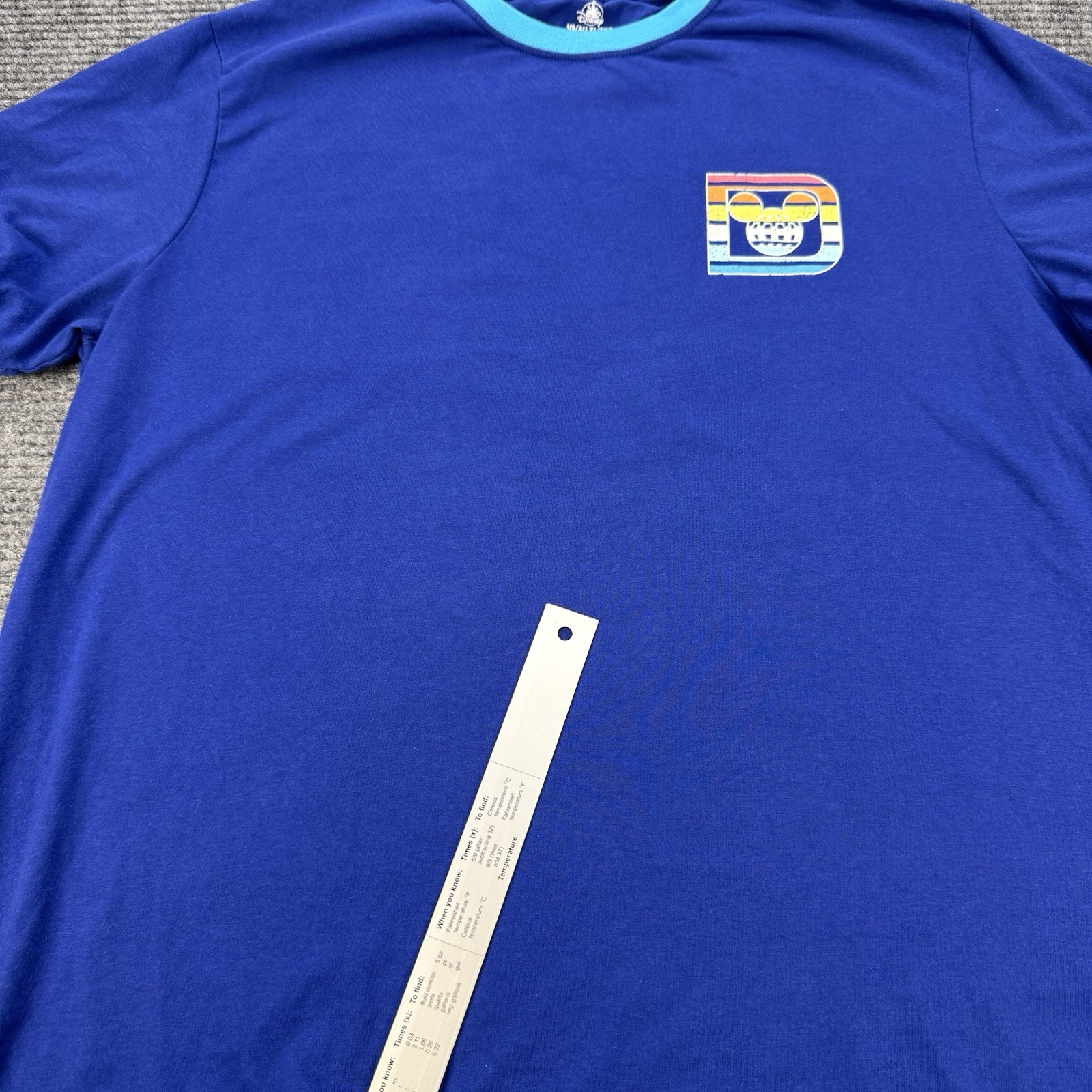 Walt Disney World Most Magical Place On Earth XL Adult Rainbow Shirt Mickey Blue