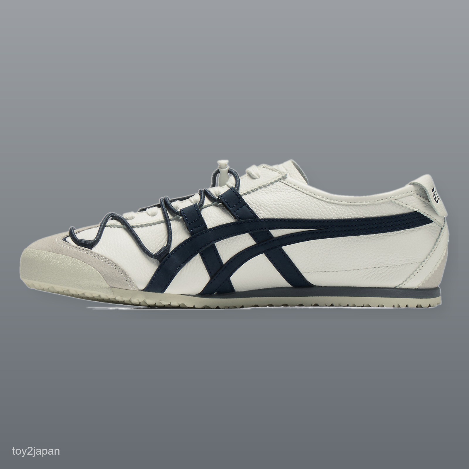 Onitsuka Tiger MEXICO 66 VINY 1183C577-100 Off-white Iron Navy Men’s Size New